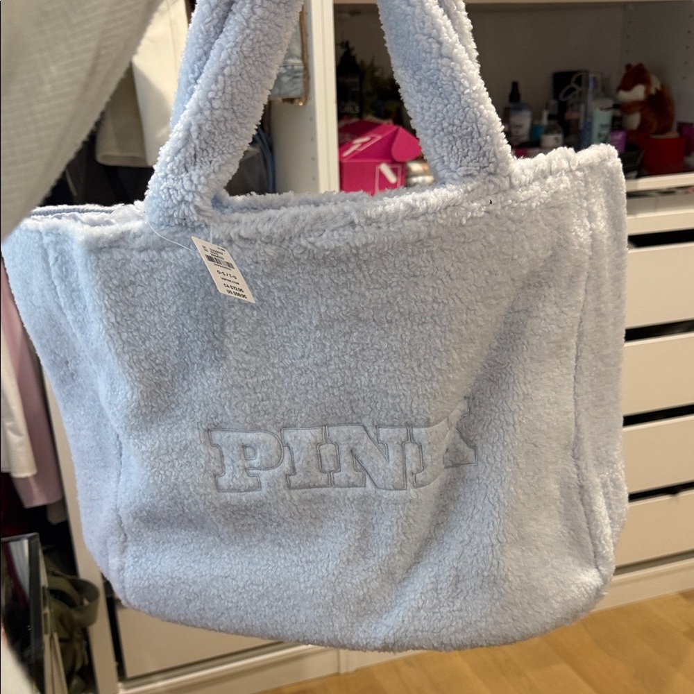 PINK Victoria's Secret Soft Blue Tote